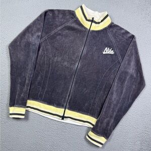 Vintage y2k Nike velour track jacket